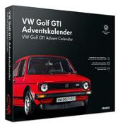 VW Golf GTI Adventskalender, rot, Metall Modellbausatz im Maßstab 1:43, inkl. Soundmodul und 52-seitigem Begleitbuch