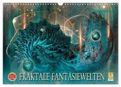 Fraktale Fantasiewelten (Wandkalender 2024 DIN A3 quer), CALVENDO Monatskalender