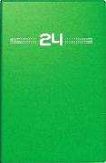 rido/idé 7015202014 Wochenkalender Taschenkalender 2024 Modell partner/Industrie I 2 Seiten = 1 Woche Blattgröße 7,2 x 11,2 cm Kunststoff-Einband grün