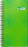 rido/idé 7016907014 Wochenkalender Taschenkalender 2024 Modell Taschenplaner int. 2 Seiten = 1 Woche Blattgröße 8,7 x 15,3 cm Grafik-Einband grün