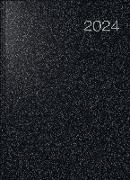rido/idé 7027503904 Tageskalender Buchkalender 2024 Modell Conform 1 Seite = 1 Tag Blattgröße 21 x 29,1 cm A4 Balacron-Einband schwarz