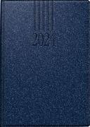 rido/idé 7028903384 Tageskalender Buchkalender 2024 Modell ROMA 1 1 Seite = 1 Tag, 1 Seite Monatsübersicht vor jedem Monat Blattgröße 14,2 x 20 cm Balacron-Einband dunkelblau