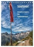 Südtirol - Impressionen im Spätsommer (Tischkalender 2024 DIN A5 hoch), CALVENDO Monatskalender