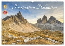 Faszination Dolomiten (Wandkalender 2024 DIN A2 quer), CALVENDO Monatskalender