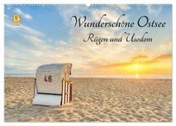 Wunderschöne Ostsee Rügen und Usedom (Wandkalender 2024 DIN A2 quer), CALVENDO Monatskalender