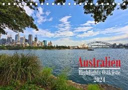 Australien - Highlights Ostküste (Tischkalender 2024 DIN A5 quer), CALVENDO Monatskalender
