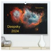 Deepsky 2024 (hochwertiger Premium Wandkalender 2024 DIN A2 quer), Kunstdruck in Hochglanz
