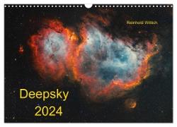 Deepsky 2024 (Wandkalender 2024 DIN A3 quer), CALVENDO Monatskalender