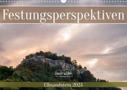Festungsperspektiven - Elbsandstein (Wandkalender 2024 DIN A3 quer), CALVENDO Monatskalender