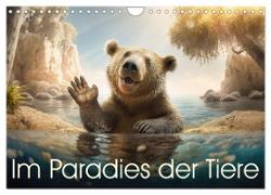 Im Paradies der Tiere (Wandkalender 2024 DIN A4 quer), CALVENDO Monatskalender