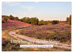 Lüneburger Heide Wege (Wandkalender 2024 DIN A2 quer), CALVENDO Monatskalender