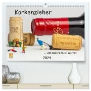 Korkenzieher ... und andere Mini-Welten (hochwertiger Premium Wandkalender 2024 DIN A2 quer), Kunstdruck in Hochglanz