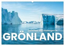 Zwischen den Eisbergen in Grönland (Wandkalender 2024 DIN A2 quer), CALVENDO Monatskalender