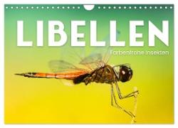 Libellen - Farbenfrohe Insekten (Wandkalender 2024 DIN A4 quer), CALVENDO Monatskalender
