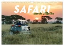Safari durch Afrika (Wandkalender 2024 DIN A3 quer), CALVENDO Monatskalender