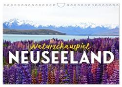 Naturschauspiel Neuseeland (Wandkalender 2024 DIN A4 quer), CALVENDO Monatskalender
