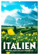 Italien - Von den Alpen bis zum Mittelmeer. (Wandkalender 2024 DIN A2 hoch), CALVENDO Monatskalender