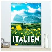 Italien - Von den Alpen bis zum Mittelmeer. (hochwertiger Premium Wandkalender 2024 DIN A2 hoch), Kunstdruck in Hochglanz