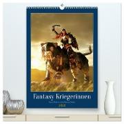 Fantasy Kriegerinnen (hochwertiger Premium Wandkalender 2024 DIN A2 hoch), Kunstdruck in Hochglanz