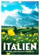 Italien - Von den Alpen bis zum Mittelmeer. (Wandkalender 2024 DIN A4 hoch), CALVENDO Monatskalender