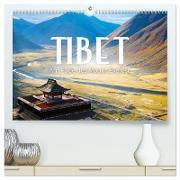 Tibet - Am Fuße des Mount Everest. (hochwertiger Premium Wandkalender 2024 DIN A2 quer), Kunstdruck in Hochglanz