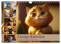 Lustige Kätzchen (Wandkalender 2024 DIN A4 quer), CALVENDO Monatskalender