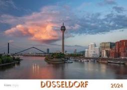 Düsseldorf 2024 Bildkalender A4 quer, spiralgebunden