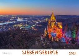 Siebengebirge 2024 Bildkalender A4 quer, spiralgebunden