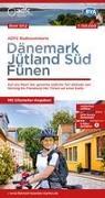 ADFC-Radtourenkarte DK2 Dänemark/Jütland Süd/ Fünen 1:150.000, reiß- und wetterfest, E-Bike geeignet, GPS-Tracks Download, mit Bett+Bike Symbolen, mit Kilometer-Angaben
