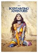 Bodypainting Adventures - Farbe auf nackter Haut (Wandkalender 2024 DIN A2 hoch), CALVENDO Monatskalender