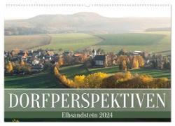 Dorfperspektiven - Elbsandstein (Wandkalender 2024 DIN A2 quer), CALVENDO Monatskalender