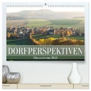Dorfperspektiven - Elbsandstein (hochwertiger Premium Wandkalender 2024 DIN A2 quer), Kunstdruck in Hochglanz