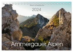 Ammergauer Alpen (Tischkalender 2024 DIN A5 quer), CALVENDO Monatskalender