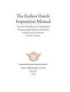 The Earliest Dutch Imposition Manual – Facsimile of the Manuscript Overslag–Boek by Joannes Josephus Balthazar Vanderstraelen