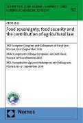Food sovereignty, food security and the contribution of agricultural law