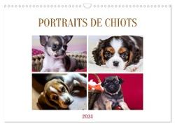 Portraits de chiots (Calendrier mural 2024 DIN A3 vertical), CALVENDO calendrier mensuel