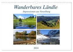 Wanderbares Ländle - Impressionen aus Vorarlberg (Wandkalender 2024 DIN A3 quer), CALVENDO Monatskalender