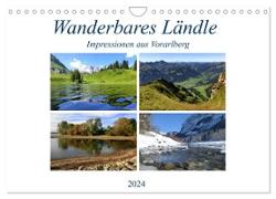 Wanderbares Ländle - Impressionen aus Vorarlberg (Wandkalender 2024 DIN A4 quer), CALVENDO Monatskalender