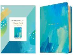 NLT Courage for Life Study Bible for Women, Filament-Enabled Edition (Leatherlike, Brushed Aqua Blue)