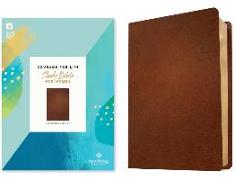 NLT Courage for Life Study Bible for Women, Filament-Enabled Edition (Genuine Leather, Brown)