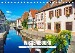 Wissembourg - Das Elsass von seiner schönsten Seite (Tischkalender 2024 DIN A5 quer), CALVENDO Monatskalender