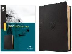 NLT Courage for Life Study Bible for Men, Filament-Enabled Edition (Leatherlike, Onyx Lion)