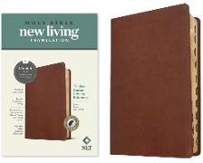 NLT Thinline Center-Column Reference Bible, Filament-Enabled Edition (Red Letter, Leatherlike, Rustic Brown, Indexed)