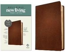 NLT Thinline Center-Column Reference Bible, Filament-Enabled Edition (Red Letter, Genuine Leather, Brown)