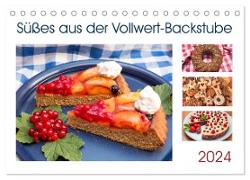 Süßes aus der Vollwert-Backstube 2024 (Tischkalender 2024 DIN A5 quer), CALVENDO Monatskalender