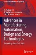 Advances in Manufacturing, Automation, Design and Energy Technologies