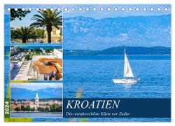 Kroatien Die wunderschöne Küste vor Zadar (Tischkalender 2024 DIN A5 quer), CALVENDO Monatskalender
