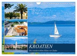 Kroatien Die wunderschöne Küste vor Zadar (Wandkalender 2024 DIN A4 quer), CALVENDO Monatskalender