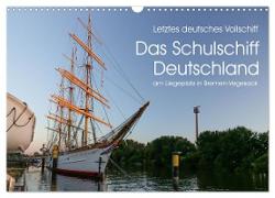 Letztes deutsches Vollschiff DAS SCHULSCHIFF DEUTSCHLAND (Wandkalender 2024 DIN A3 quer), CALVENDO Monatskalender