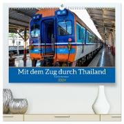 Mit dem Zug durch Thailand von Ralf Kretschmer (hochwertiger Premium Wandkalender 2024 DIN A2 quer), Kunstdruck in Hochglanz